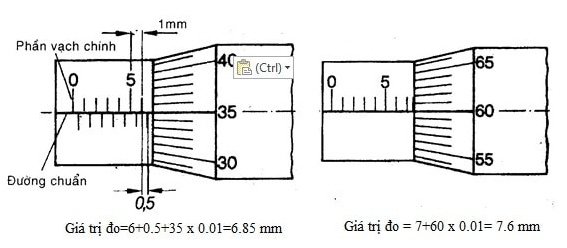 CÁCH ĐỌC THƯỚC PANME