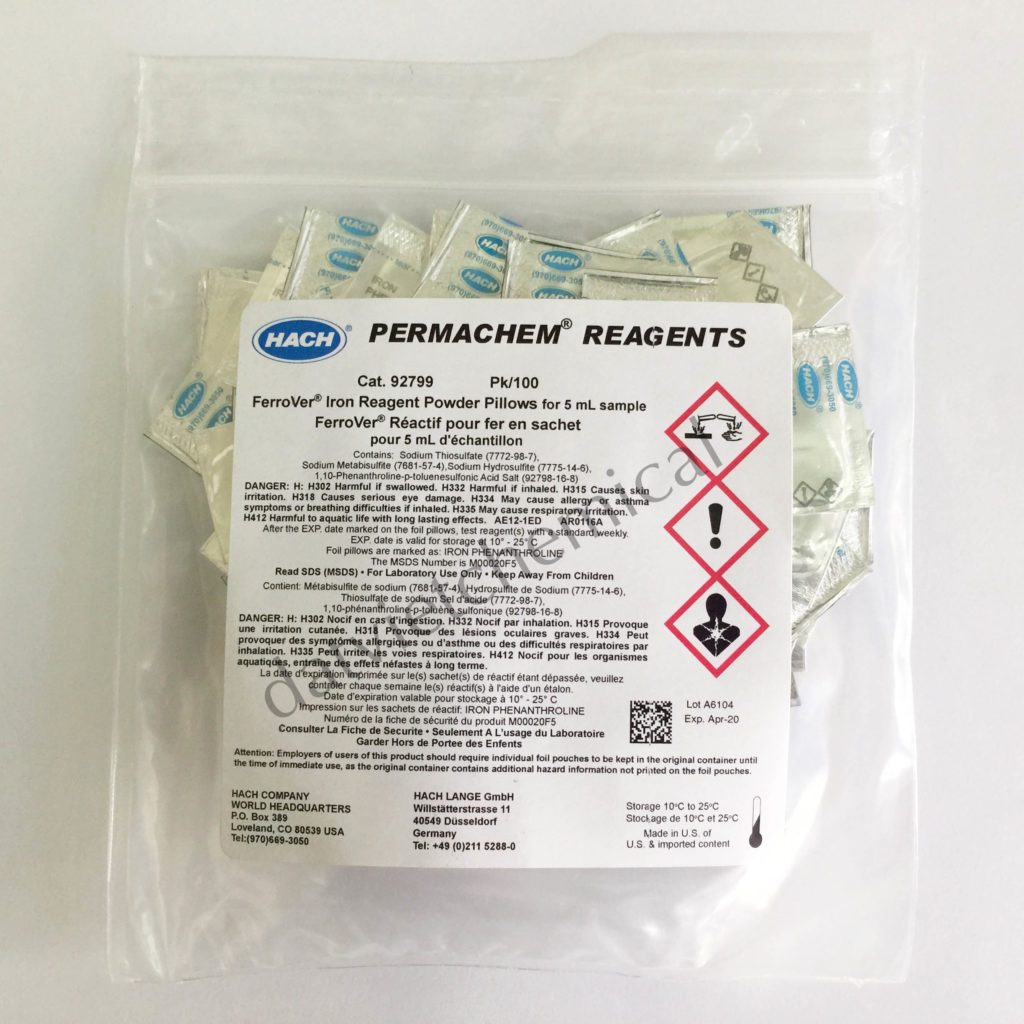 Thuốc thử Fe FerroVer® - Hach - 92799