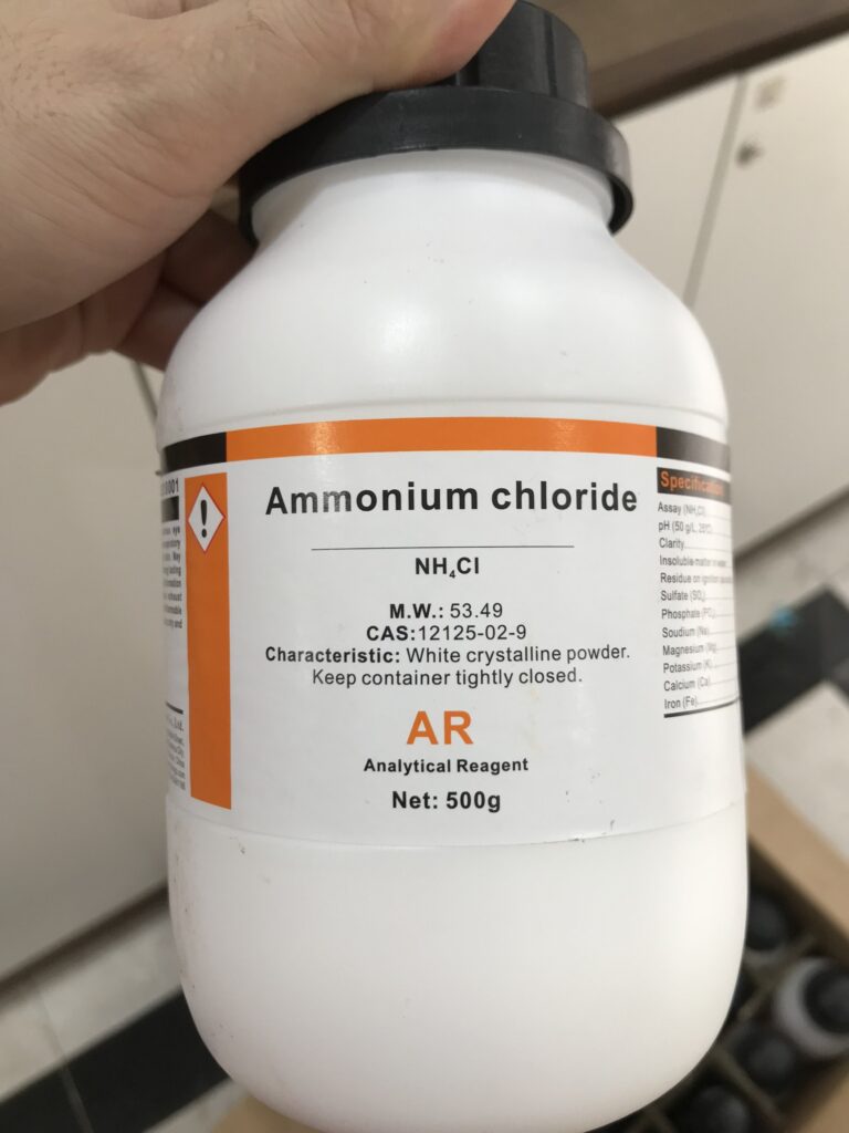 Nơi mua hoá chất Amoni clorua