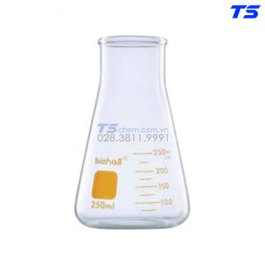 Bình tam giác cổ rộng Erlenmeyer hình nón theo chuẩn DIN 12384 - Biohall