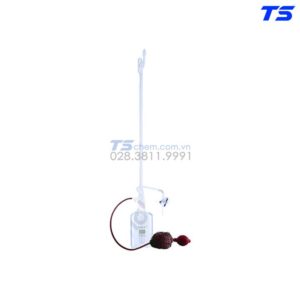 Burette trắng tự động loại B theo chuẩn DIN ISO 385 khóa nhựa PTFE dạng chéo, có chai và nút cao su - Biohall