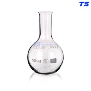 Bình Cầu 50ML, Miệng Hẹp, Đáy Bằng, Có Vành - 1632411117 - Simax