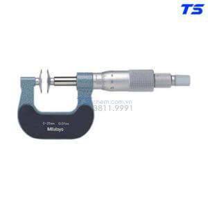 Panme đo bước răng - Trục không xoay - 0-25mm x 0.01 - 169-201 - Mitutoyo