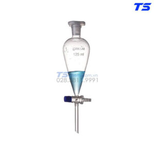 Phễu chiết quả lê khóa thủy tinh, không chia vạch - 1543 - Joanlab
