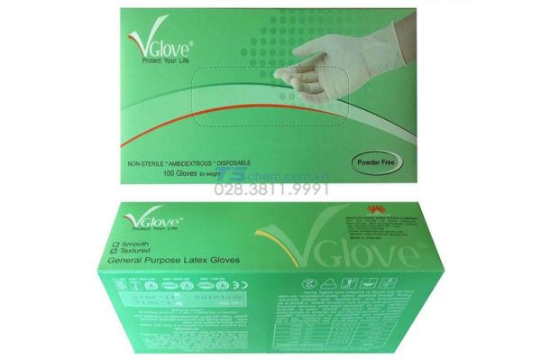Găng tay cao su Thiên nhiên có bột size S (Trơn) - DC-554 - Vglove