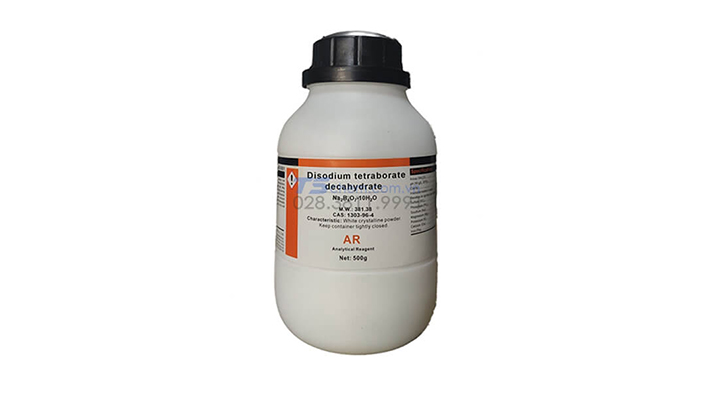 Hóa chất Disodium tetraborate decahydrate/Na2B4O7.10H2O (500G) - Xilong - 1303-96-4