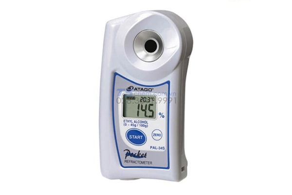 Khúc xạ kế điện tử đo độ cồn Ethyl alcohol, 0.0-45.0% – Atago – PAL-34S