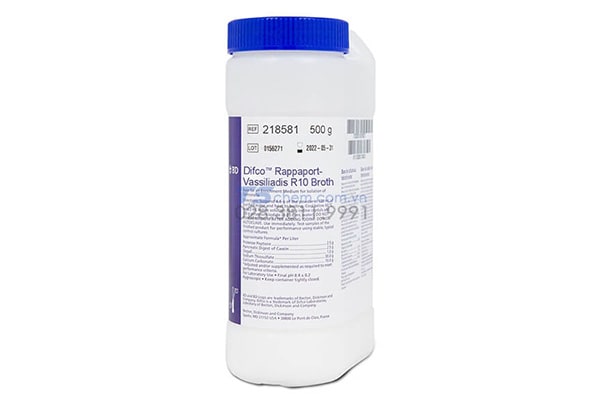 Môi trường vi sinh Rappaport-Vassiliadis R10 broth BD-Difco 218581