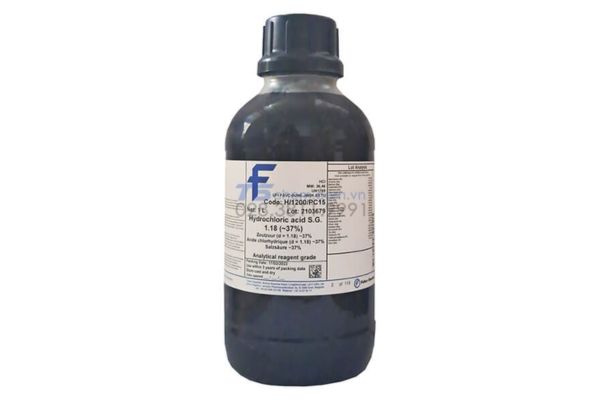 Hóa chất Hydrochloric acid, 37%, for analysis - Fisher H/1200/PC17