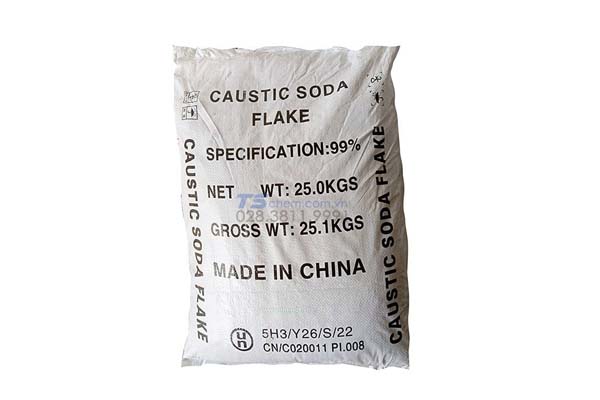 Hóa chất Caustic Soda Flakes 98% NaOH (Xút) (bao bì Nội Mông) - Hàng Trung Quốc 1310-73-2