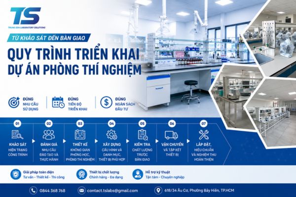 Quy trình triển khai dự án phòng thí nghiệm tại TSLABS